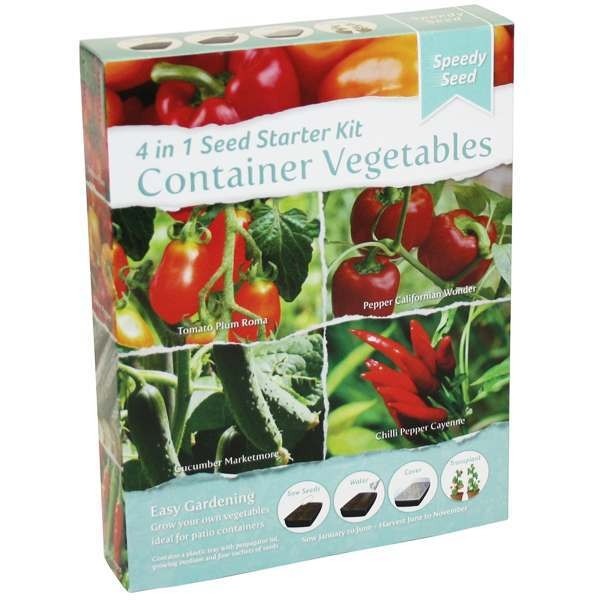 种植你自己的容器蔬菜- 4在1种子入门套件